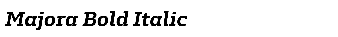 Majora Bold Italic